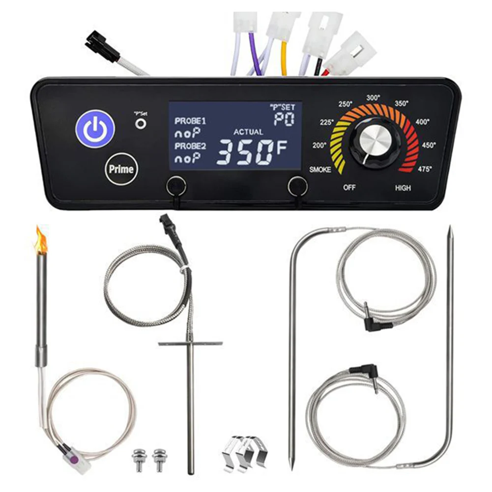 

Wood Pellet Grill Controller Kit for P7340 with Digital Display and Enhanced Temperature Accuracy for Precise Cooking Results