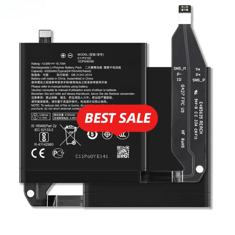 C11P2102 for ASUS Zenfone 9/10 Phone Battery 0 Cycle High Quality Capacity Battery Replacement Bateria Grade A Cell with Tools