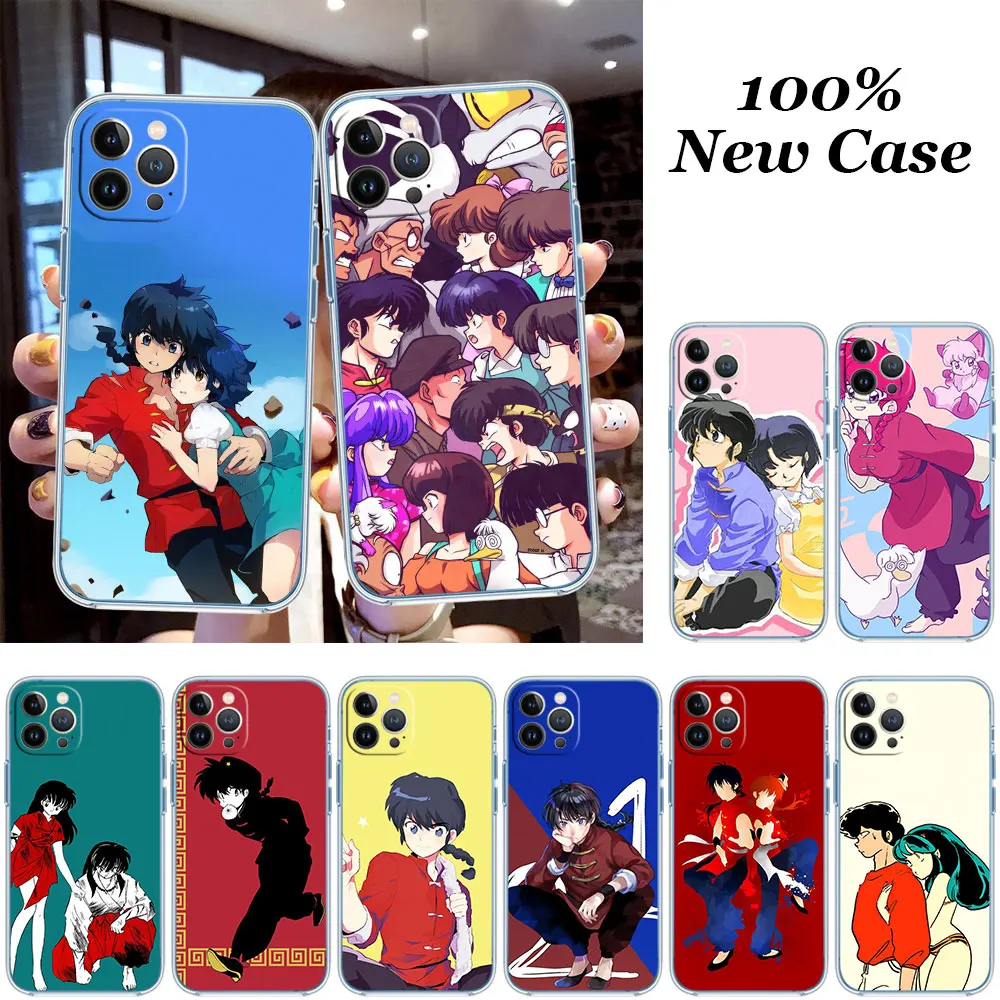 Anime Ranma Case for Moto G72 G71 G24 G73 G31 G34 G32 E40 E30 E22I E22 E20 E13 E7 G04 G6 G7 Play Plus Power