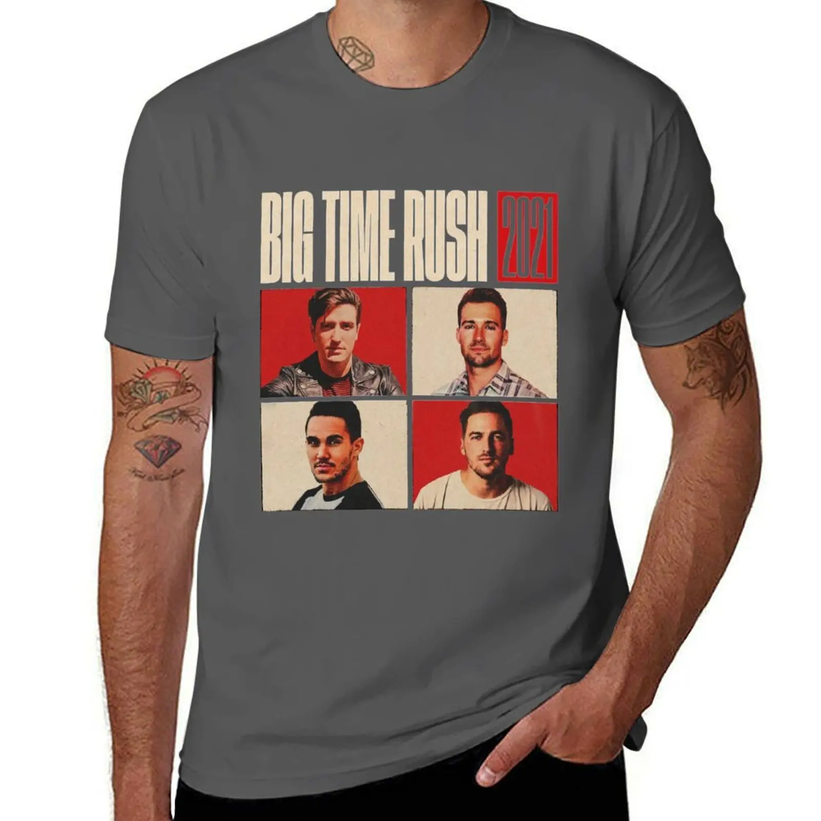 Vintage Big Time Rush 2021 T-Shirt cotton t shirt man t shirts for man graphic funny T-Shirt