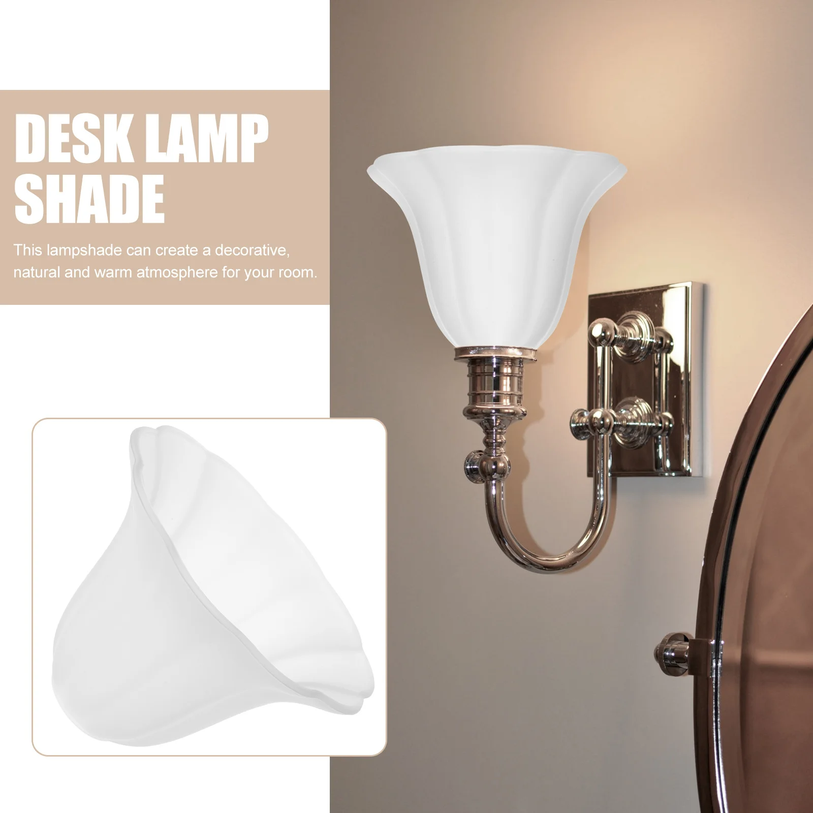 

Retro Glass Lamp Shade for Bedroom Living Room Ceiling Wall Desk Lamp E27 Light Cover Table Household Hotel Decor