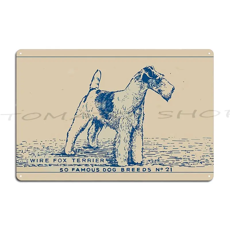 Woman's Best Friend The Airedale Terrier Irish Terrier Dog Portrait  Metal Sign Club Custom Cinema Home Designs  Tin Sign Poster
