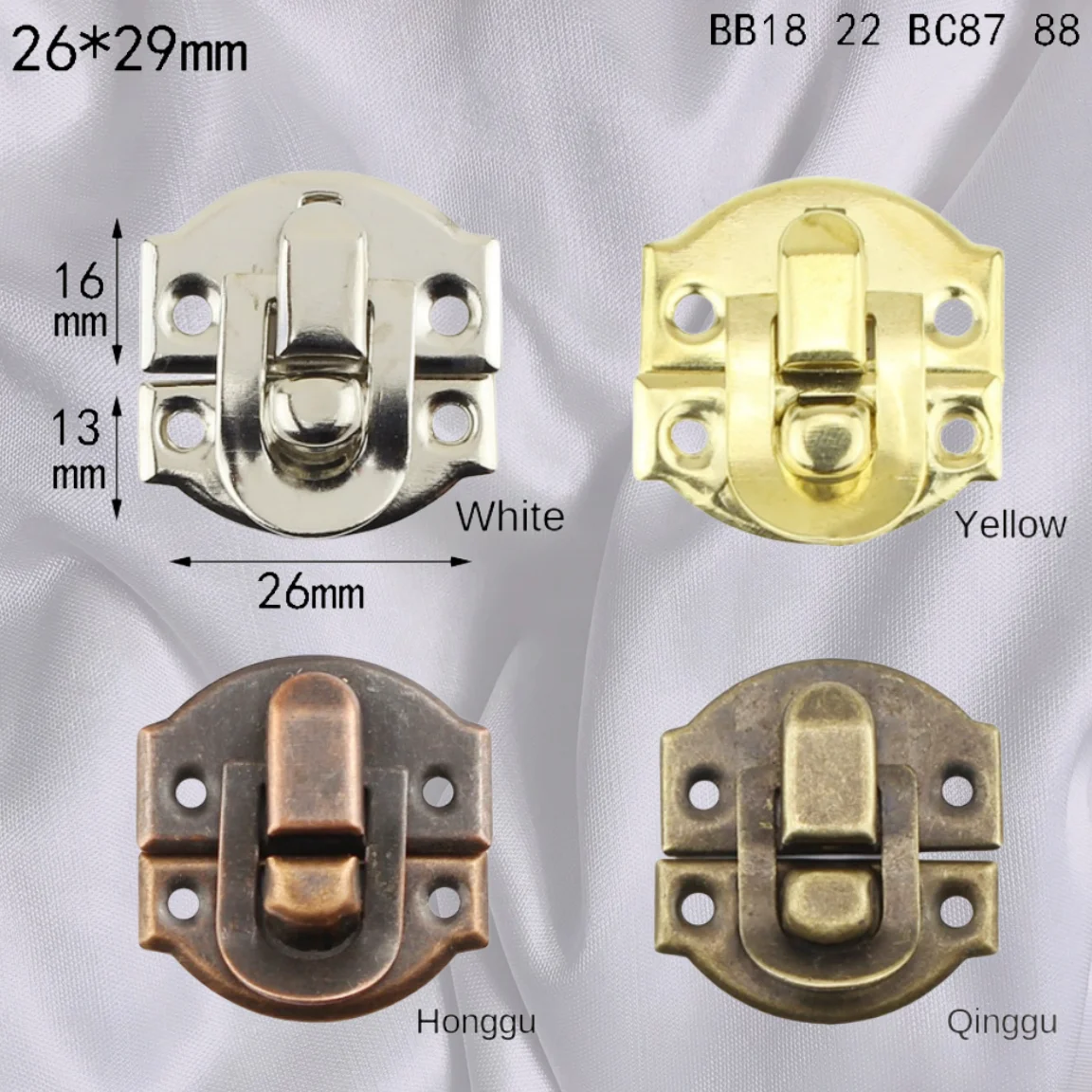 

10Pcs Antique Hasps Iron Lock Catch Latches for Jewelry Box Buckle Suitcase Buckle Clip Clasp Wood Wine Box Latch