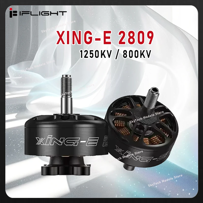 

iFlight XING-E 2809 1250KV / 800KV 4-6S FPV Cinelifter Motor with 5mm Steel shaft for FPV