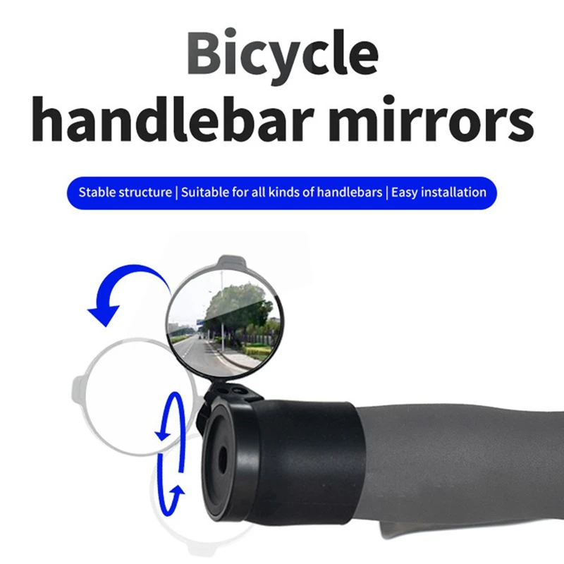 Bicycle Handlebar Reflector Road Bike Mountain Mirror Bike Rotatable Adjustable Mini Rear View Mirror