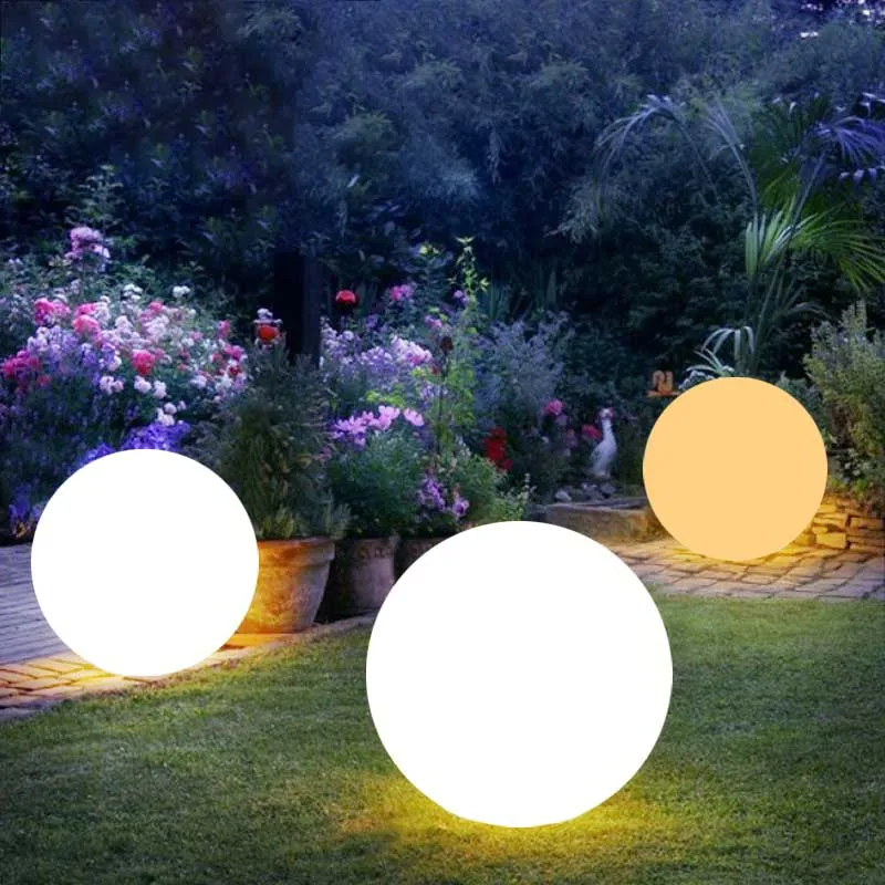 Lampade da giardino a LED impermeabili con illuminazione a sfera da giardino illuminazione per esterni decorazioni per esterni bar per matrimoni piscina lampade da prato galleggianti