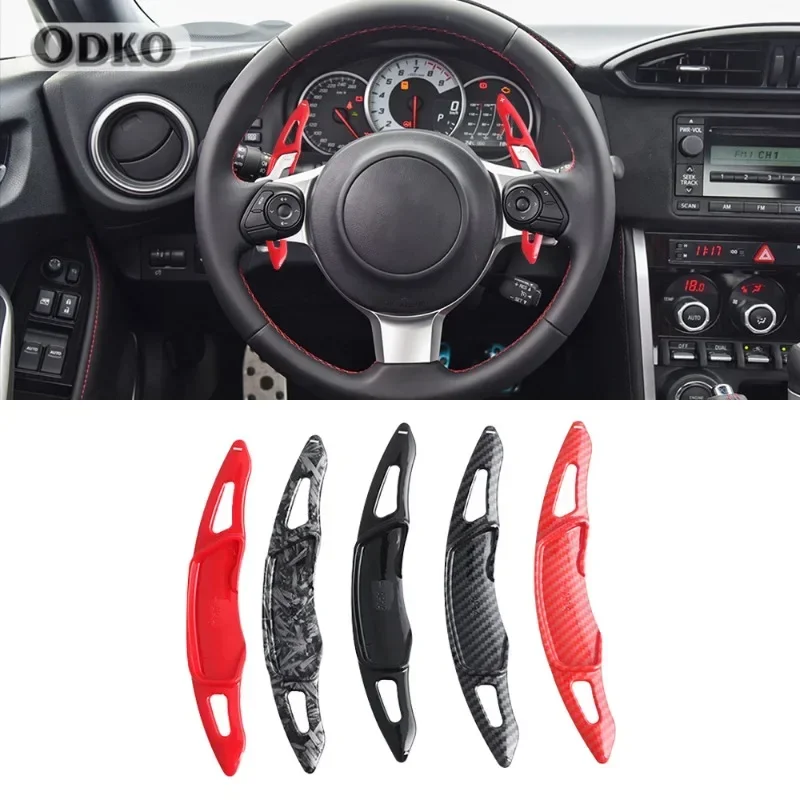 

For Subaru XV WRX BRZ Toyota 86 Automotive Steering Wheel Rear Shift Paddle Car Shift Equipment Semi Automatic Clutch Carbon Red