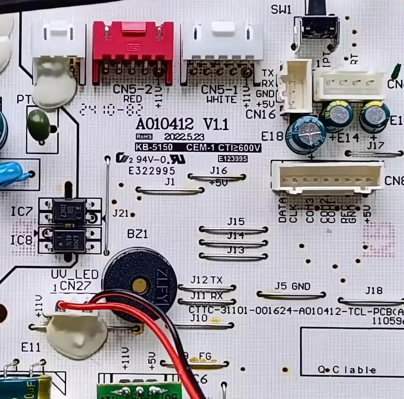 

New for TCL Air Conditioner Indoor Unit Control Board A010412 CTTC-31101-001624-A010412 Conditioning Parts