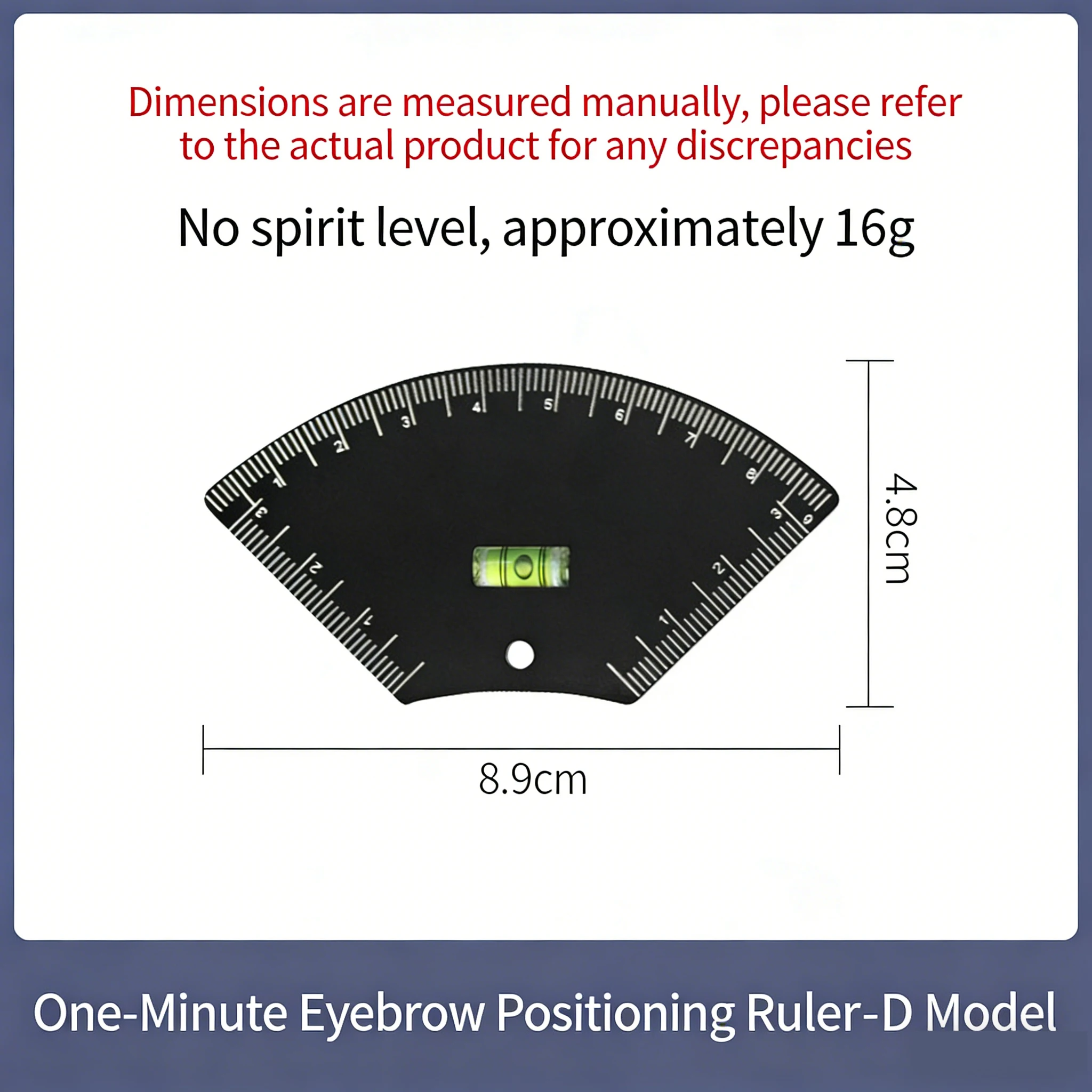 Lega di alluminio Disegno rapido Design del sopracciglio Righello Strumento di mappatura per microblading Modellatura Guida al disegno per trucco permanente Mappatura del righello
