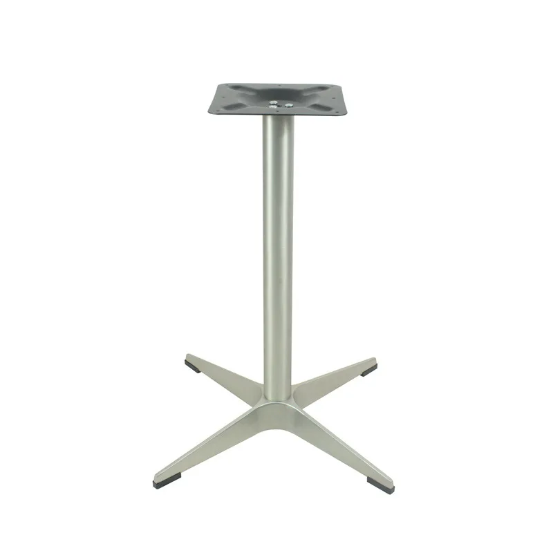 

Aluminum alloy brushed silver four claw dining table base alloy bracket