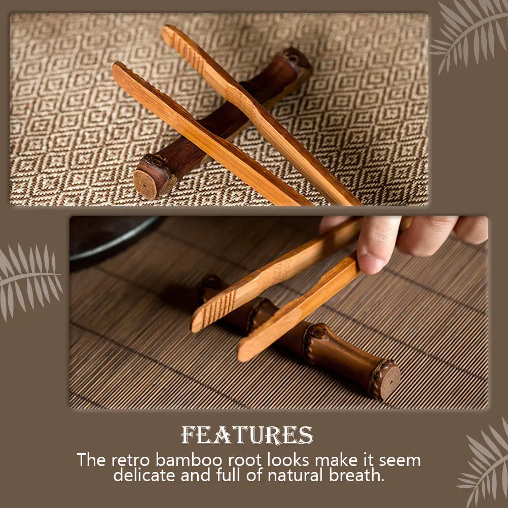 

Tea Set Brush Holder Bamboo Root Design for Desktop Organizer Brush Pen Rest Retro Tea Ceremony Accessory Bamboo Pen