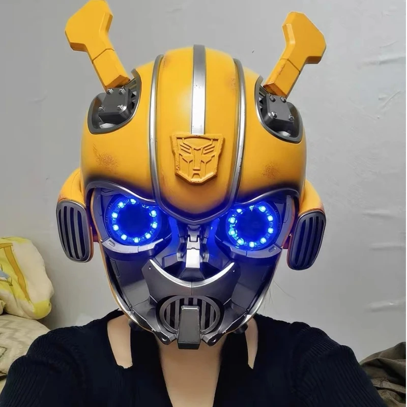 En Stock, Casco de Iron Man Mk5 de Marvel, Escala 1:1, Control por Voz, Automático, Cosplay con Luz LED Electrónica, Regalos de Cumpleaños