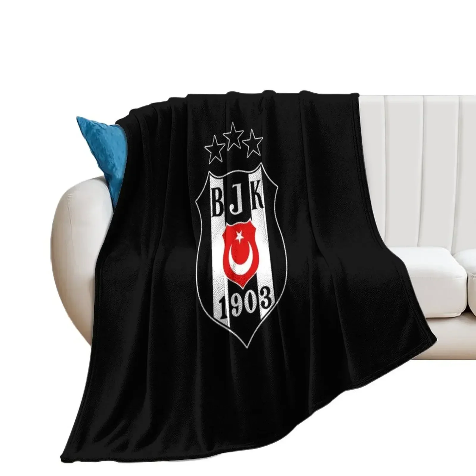 

Besiktas Logo Throw Blanket Summer Beddings Custom Plush Blankets