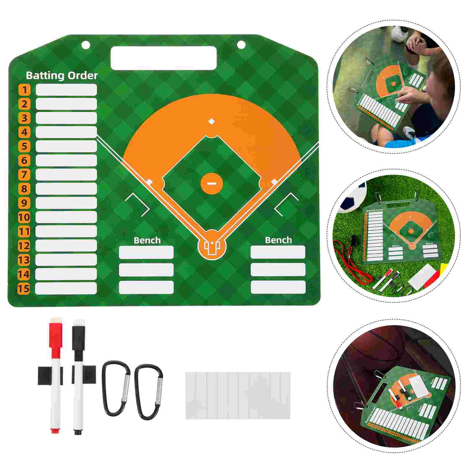 

Sports Ball Coaching Board Baseball Training Coaches Board Portable Dry Erase Baseball Board Training Tactics Clipboard