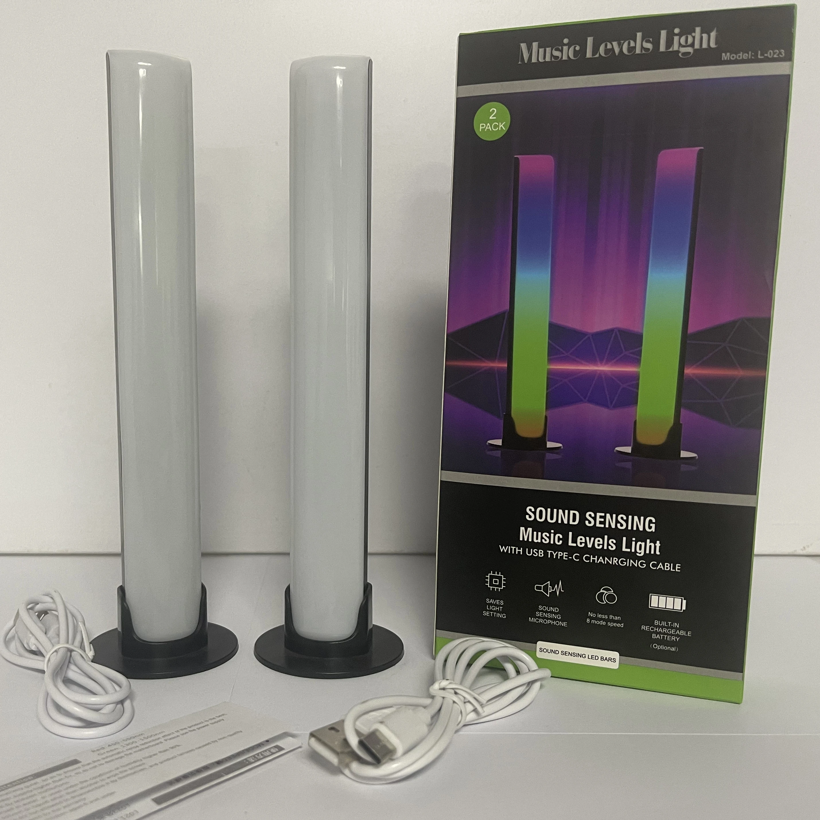 LED Strip Light Music Sound Voice Control Smart APP Pickup LED Rhythm Lights Rechargeable Symphony Lamp App Control Music