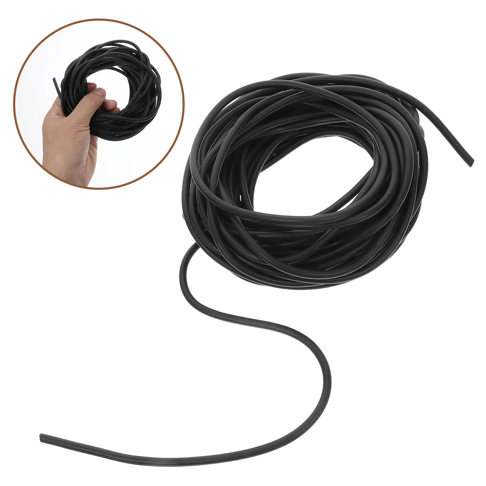 

1 Roll Rubber Solid Round Sealing Strip Epdm Material For Car Door Window Garage Rv Truck Weather Stripping Soundproof Gap