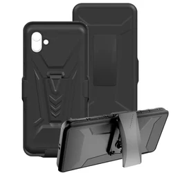 ShockProof Heavy Duty Armour Tough Stand Case With Belt Clip For Samsung Galaxy A04 Phone Cover