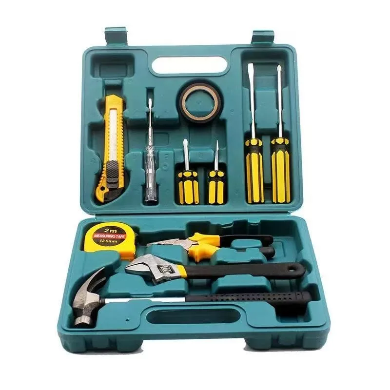 

12-Piece Home Tool Kit, Universal Household Repair Tool Set for DIY, Car, Electric Maintenance