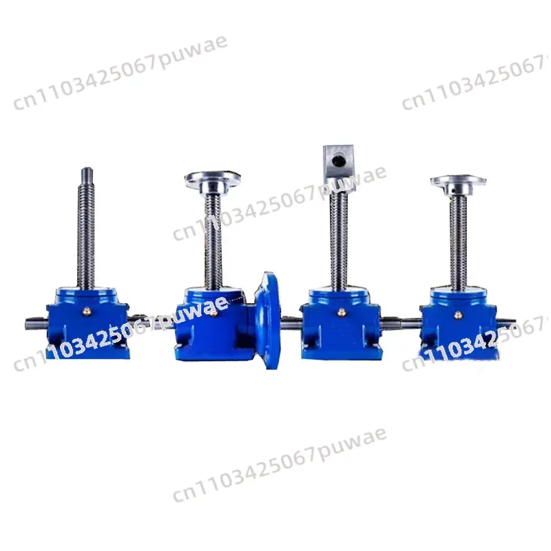 Hand-crank electric turbine worm lift, industrial screw lift screw lift platform