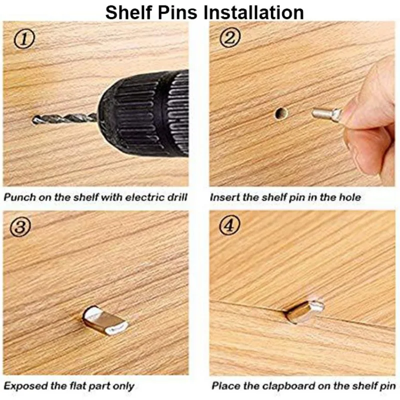 5/10Pcs Shelf Brackets Support Studs Pegs Pin Shelves Seperator Fixed Cabinet Cupboard Furniture Shelf Wall Mount Bracket Holder