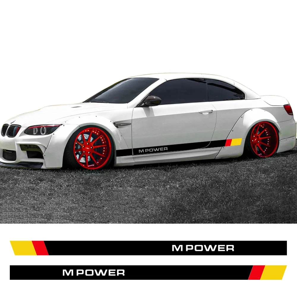 

Для BMW 3 серии E46 E90 F30 E30 E36 M3 E92 F31 G20 E93 F34 G28 Наклейки на боковую юбку автомобиля Виниловые наклейки Аксессуары для тюнинга