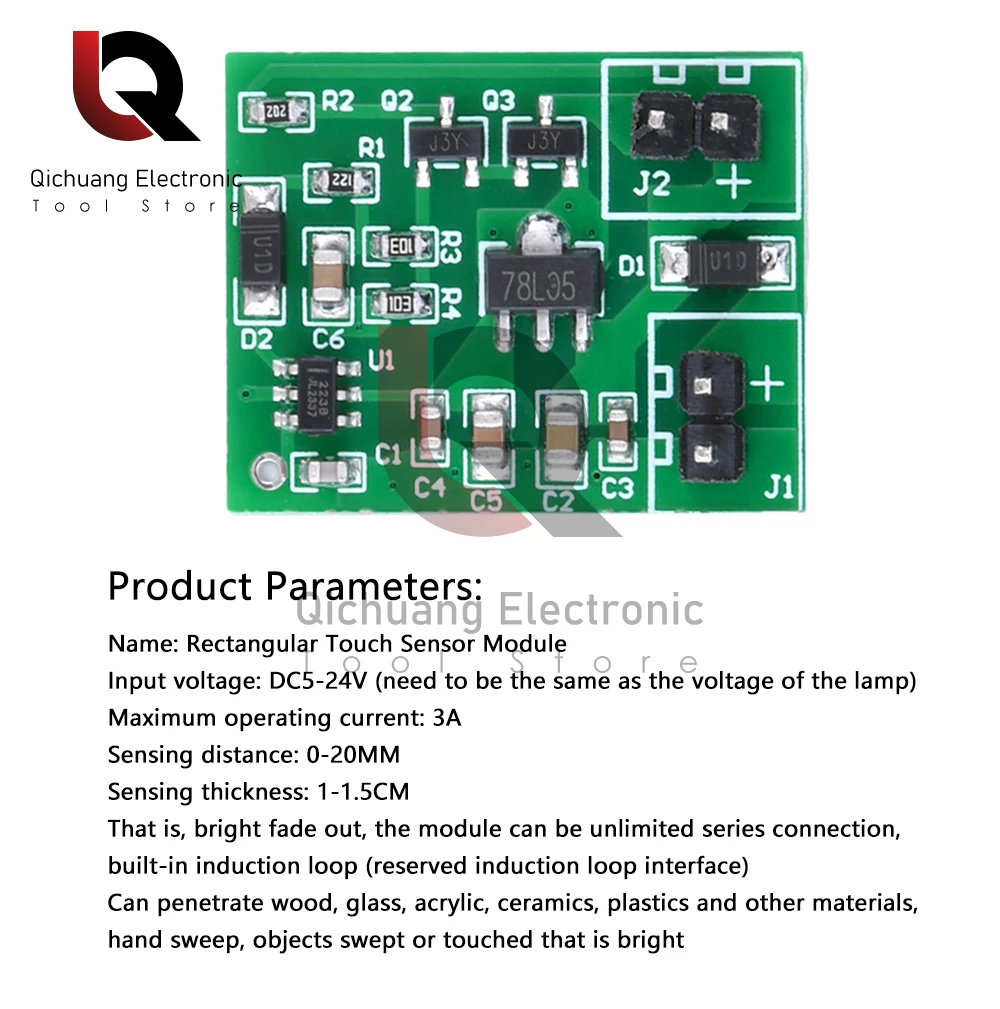 DC11.5-12.5V Touch Sensing Water Table Luminous Wooden Table Technology Driver Module Light with Touch Sensing Table Luminous