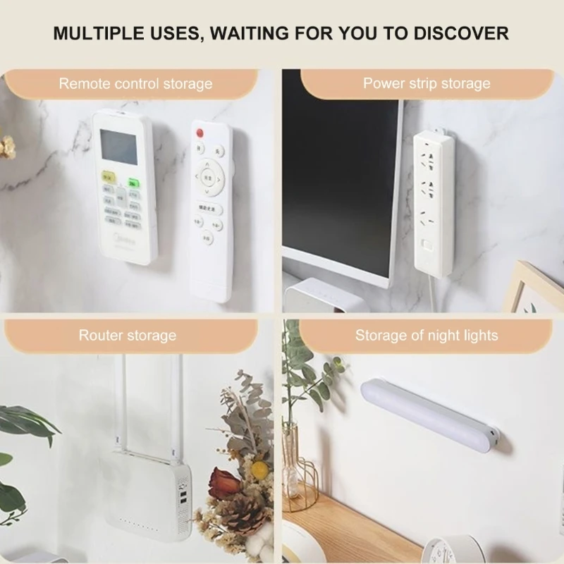 Practical Cable Organizers Mounting Clip Secure Power Strips Routers Without Drilling Portable Sturdy Designs