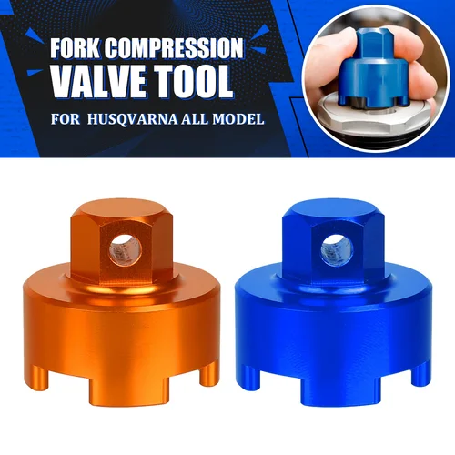 Para KTM SX 125 250 SXF 450 XC 200 300 400 XCF 350 2017-2024 WP herramienta de extracción de válvula de horquilla delantera herramientas extractoras de tapa de horquilla de compresión