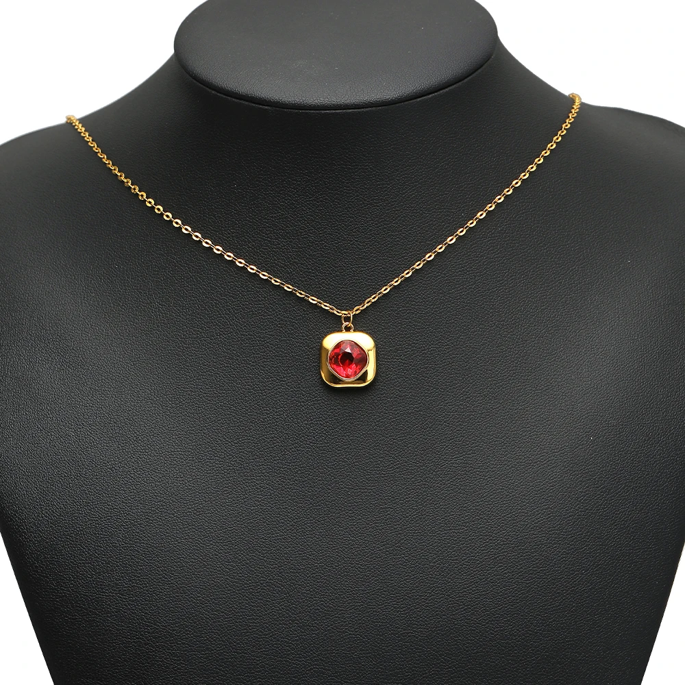 4 Stück/Set, abgerundete, quadratische Zirkonia-Anhänger aus Edelstahl für die Herstellung von DIY-Schmuck, Halsketten, Ohrringen und Armbändern für Damen. – Detail 4