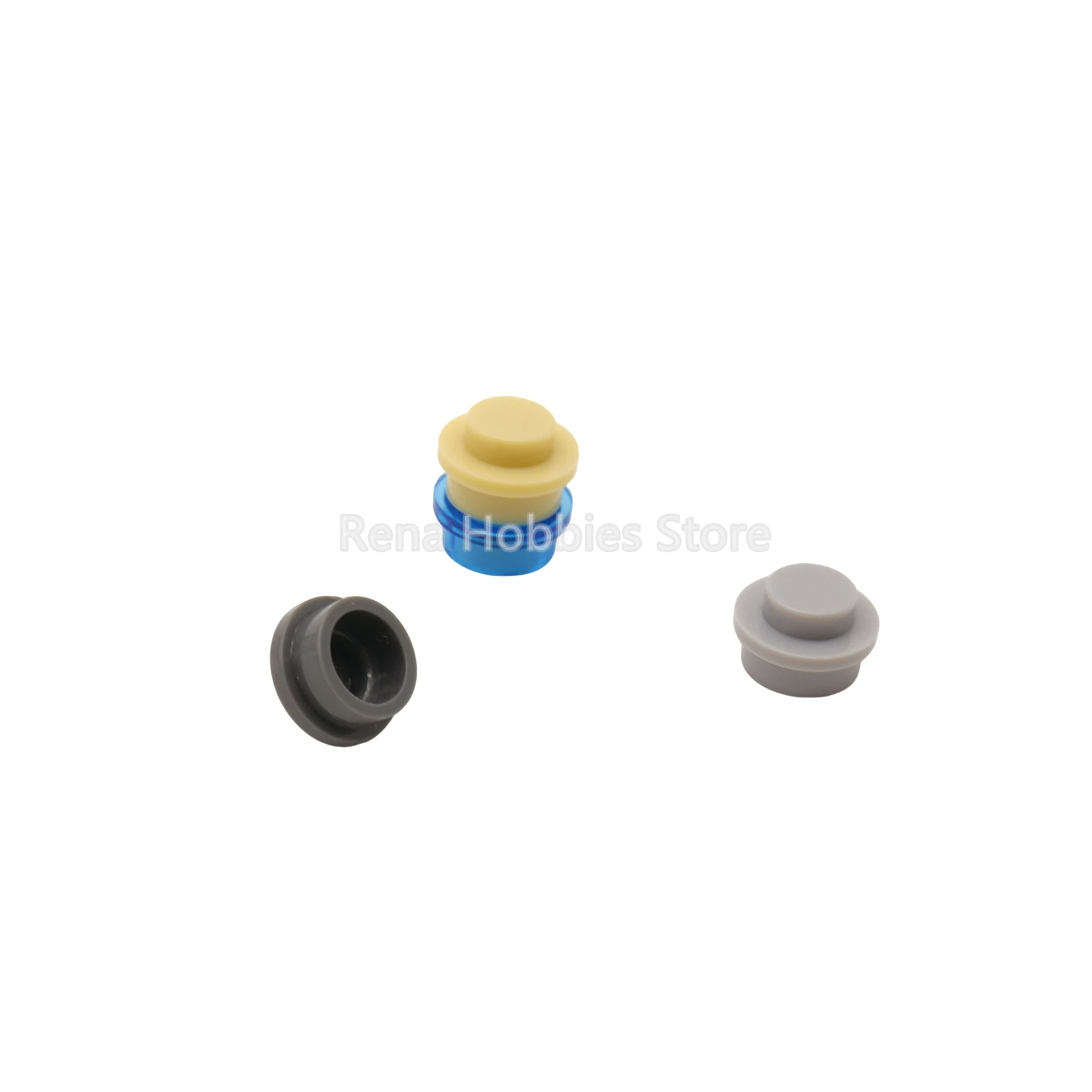 400 pièces 6141 plaque 1X1 ROUNDMOC assembler des particules bricolage blocs de construction 1*1 points figurines lampe briques pièces jouet pour les enfants