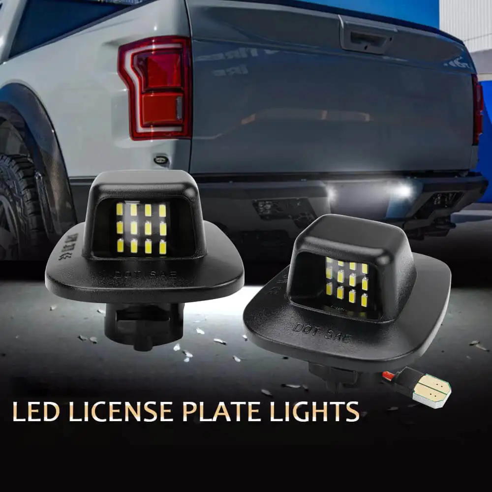 

2Pcs/set LED For 1988-1999 Chevy C1500 K1500 Silverado Sierra Pickup Tahoe Yukon Blazer S10 Sonoma S15 License Plate Light Lamp