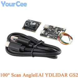 EAI YDLIDAR GS2 Solid State Line Radar Range Sensor Laser Radar Module 28Hz 300M 100° Scanning Sweeper Obstacle Avoidance