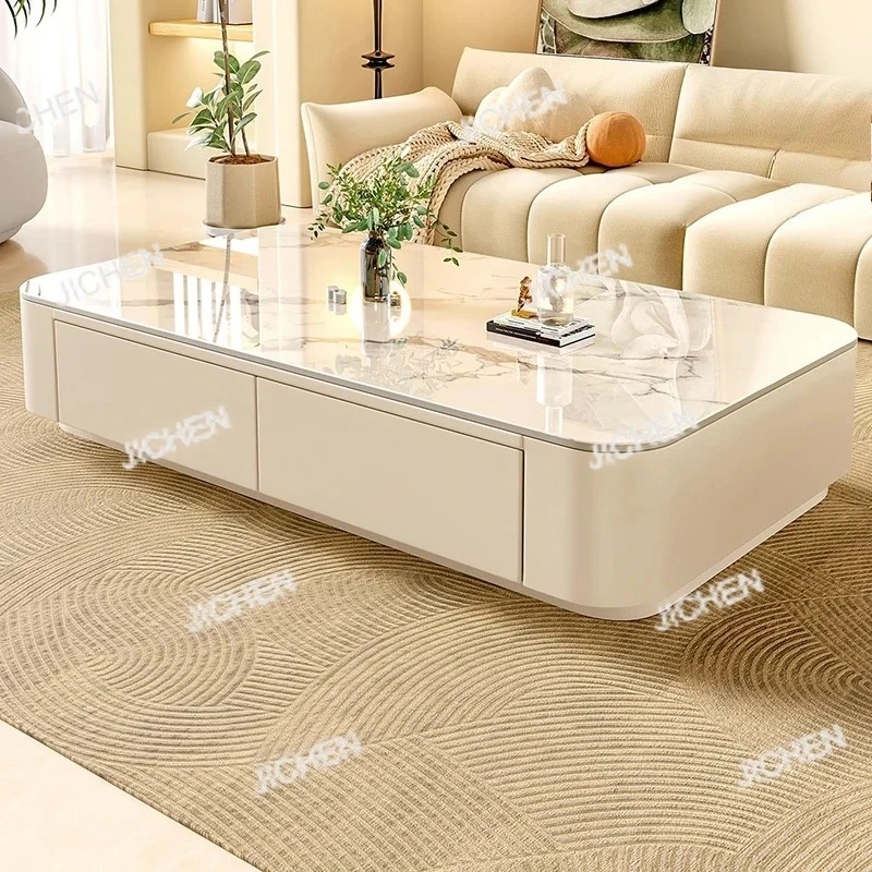 Günstiger süßer Couchtisch, transparent, schlicht, modern, luxuriös, Dekoration, Beistelltisch, Schreiben, Mesas Bajas, Wohnzimmermöbel