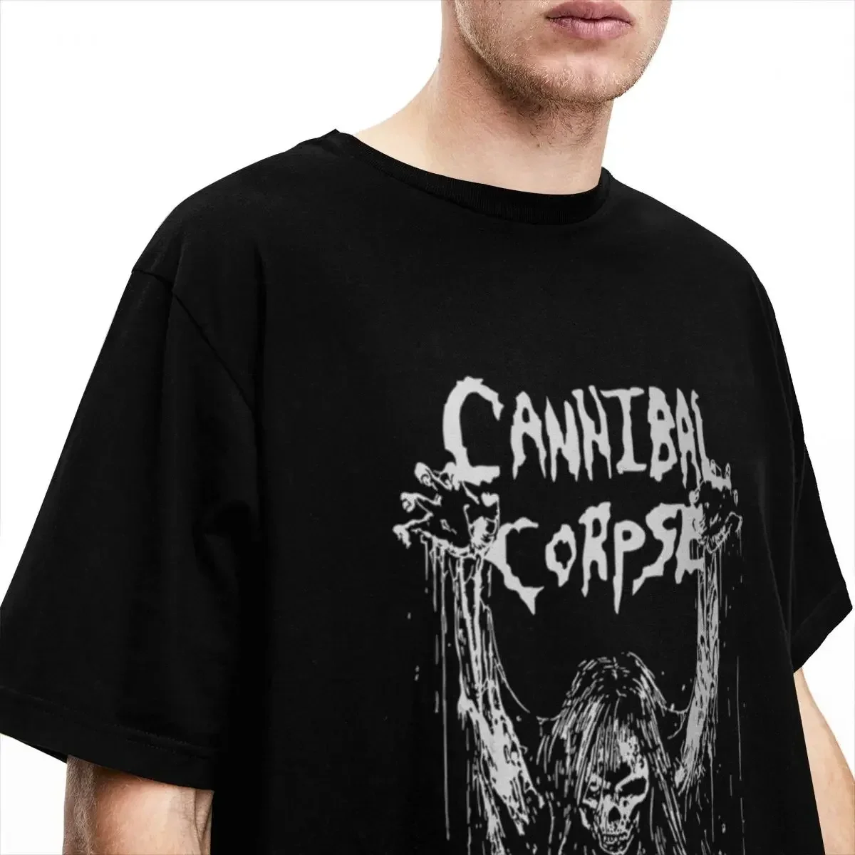 Men Women CANNIBAL CORPSE Lazy Ghost Corpse Graphic Shirts Merch Vintage Pure Cotton T Shirts Tops Birthday Present