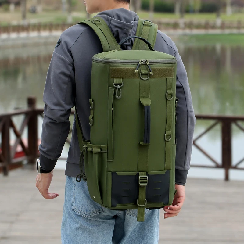 

Outdoor Climbing Backpack Large Capacity Sports Travel Fishing Camping Hiking Cycling Rucksack Portable Trip Luggage Handbag