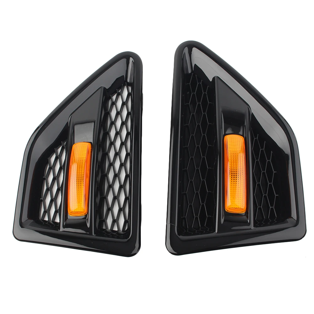 2Pcs Car Front Grille Side Vent Mesh Grill For Land Rover Freelander2 LR2 2006 2007 2008 2009 2010 2011 2012 2013 2014 2015 2016