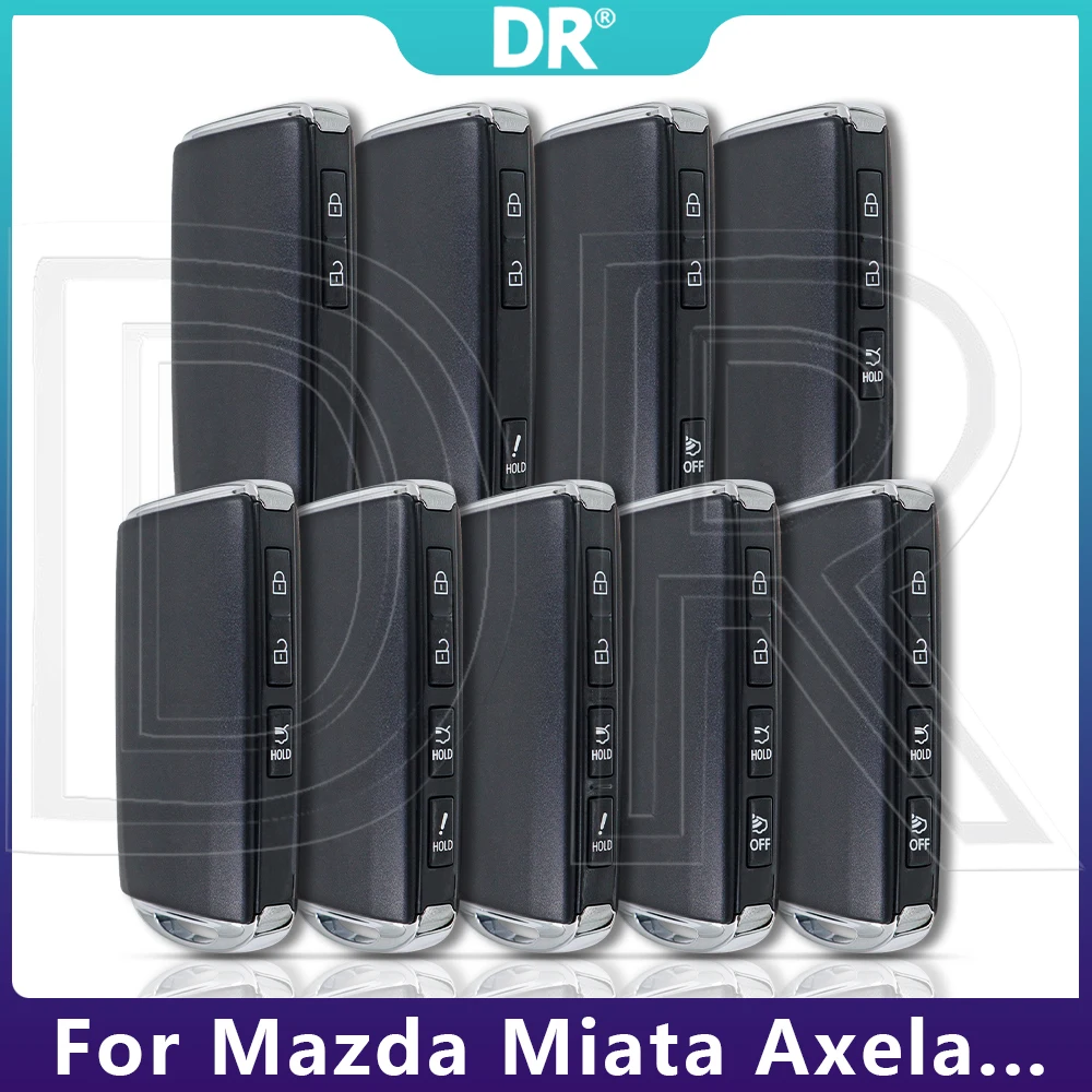 DR3 Replacement Car Remote Key Shell Case Housing For Mazda 3 6 M6 M3 2 CX3 CX-4 CX-5 CX-8 CX-9 CX-30 MX-5 Miata Axela 2016+
