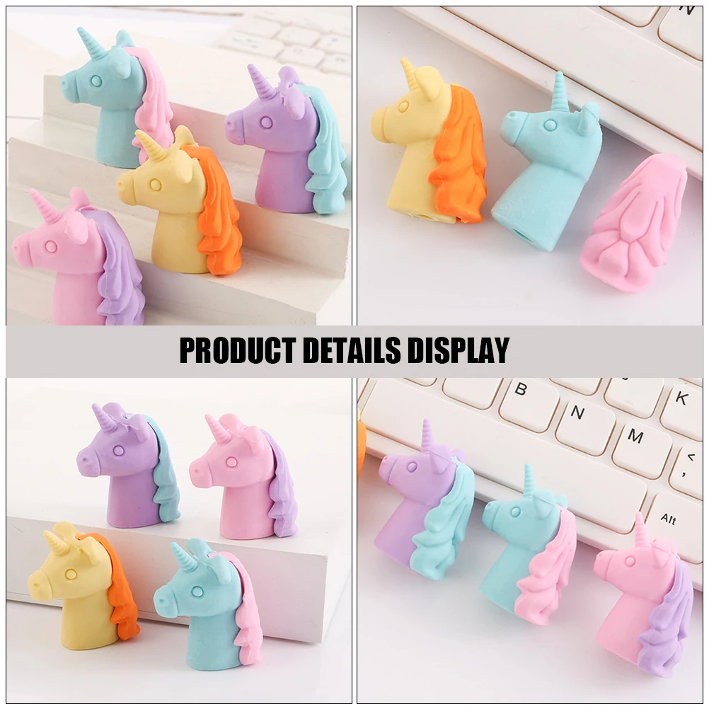 

36pcs Cute Erasers Mini Rubber Eraser Bulk Supplies Pencil Top For Classroom Student Prizes Cool