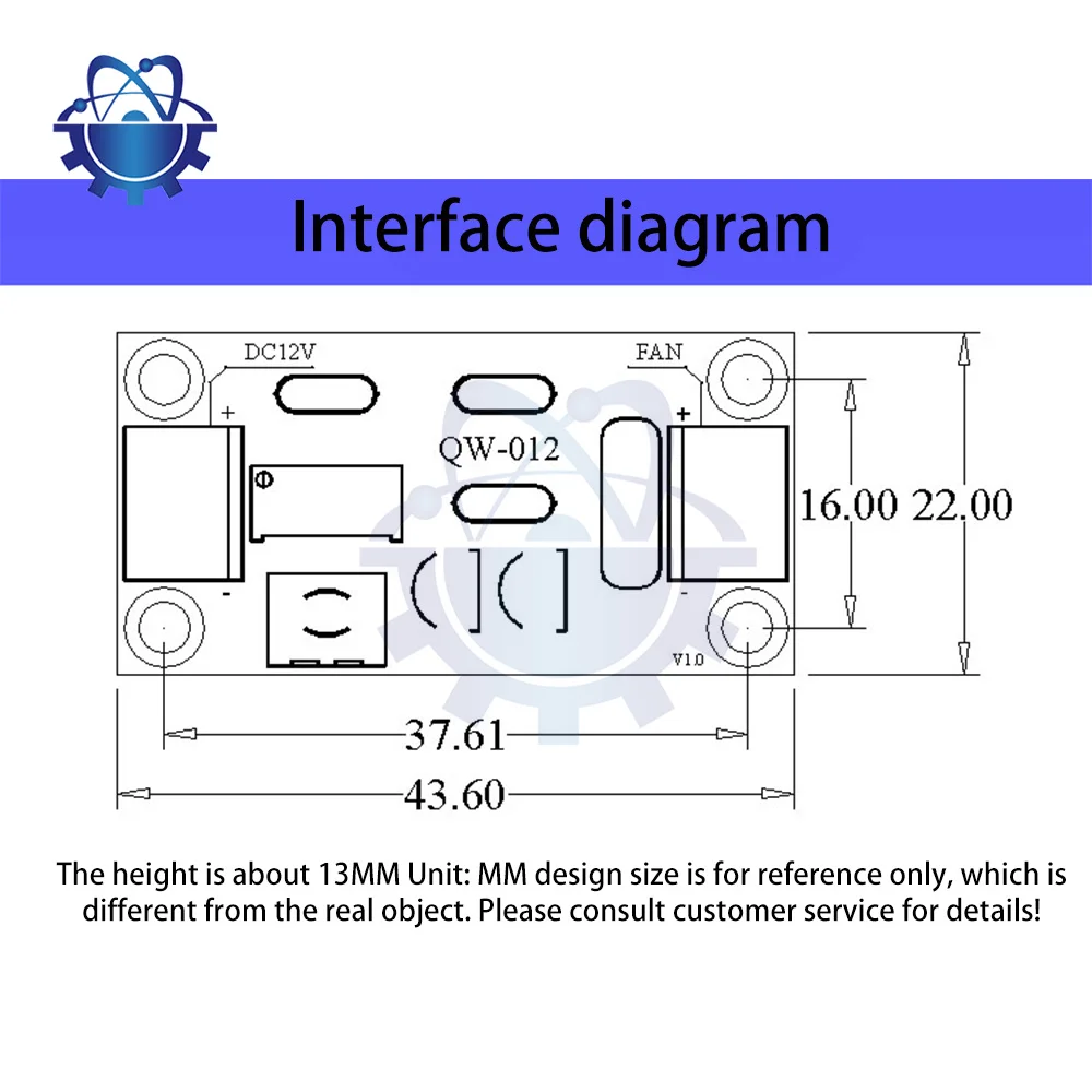 Intelligent Fan Temperature Controller Dc 12V Adjustable Thermostat Control Board Cooling Module For Power Amplifiers Computers