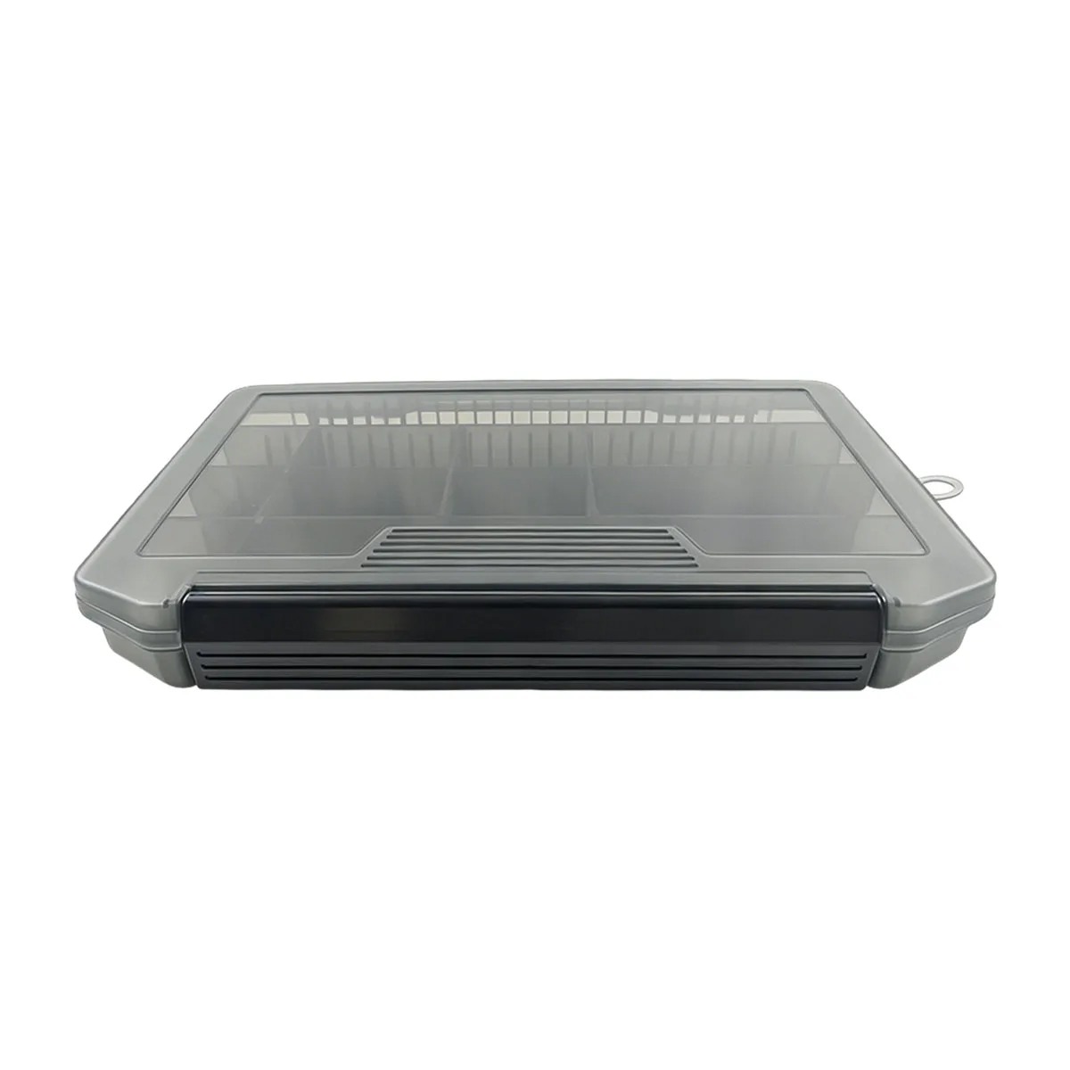 Portable ABS Fishing Tackle Box with Customizable Dividers Anti-Yellowing Clear PC Lid Impact Resistant Lure Storage Organizer B
