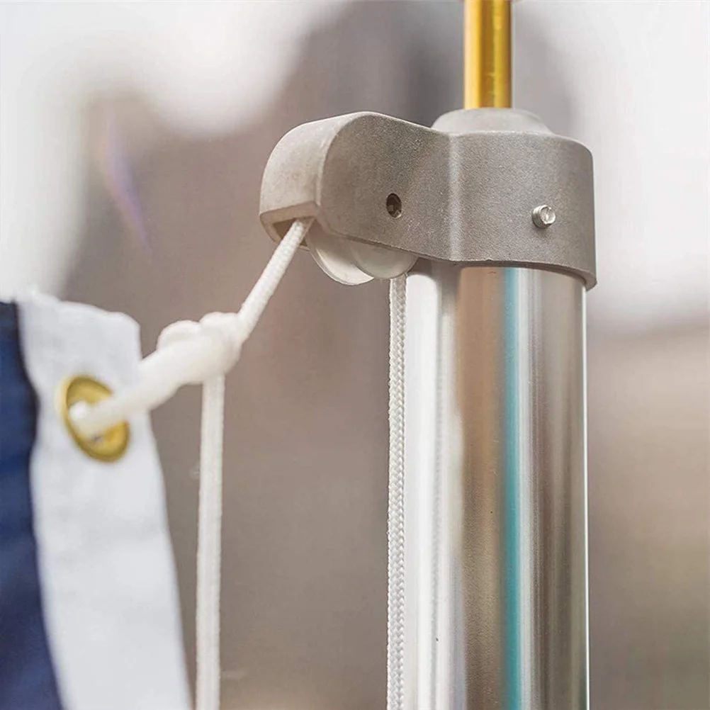 

Flagpole Rope Nylon 6mm Braided Lifting Rope for Flag Replacement Camping Clothesline Weather Resistant Heavy Duty