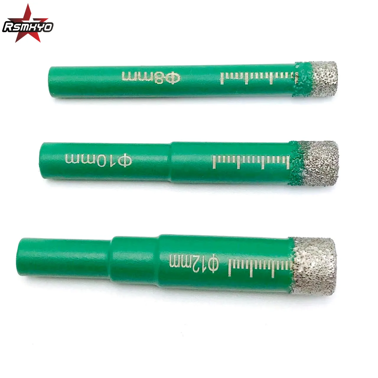 RSMXYO 6-16mm Round Shank Brazed Dry Tile Drill Bit Marble Granite Ceramic Tile Hole Opener Diamond Drill Bit