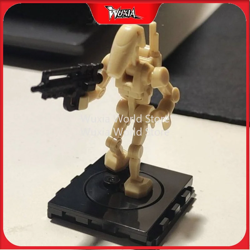 5-センチメートルスターウォーズアニメ周囲モデル戦闘セキュリティロボットフィギュアデスクトップ装飾最高のフェスティバルギフトおもちゃ子供用