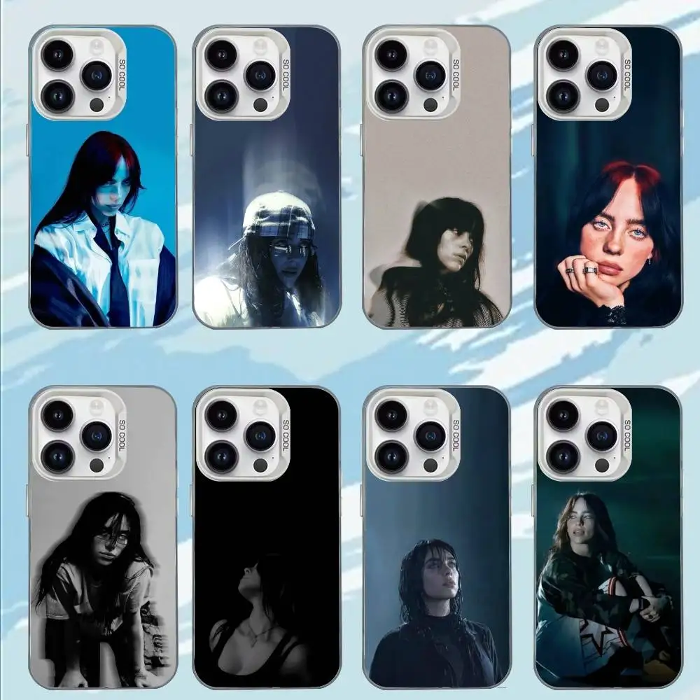 

S-Singer B-Billie Eilish Phone Case For iPhone 17,16,15,14,13,12,11,Mini,Pro,MAX Matte Shockproof Phone Case