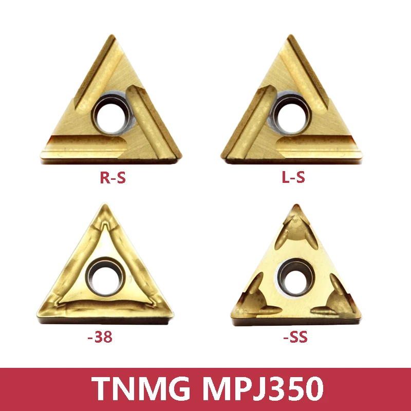 

Original TNMG TNMG160404 TNMG160408-38-SS TNMG160404L-S TNMG160404R-S MPJ350 Processing Stainless Steel Carbide Inserts 10pcs