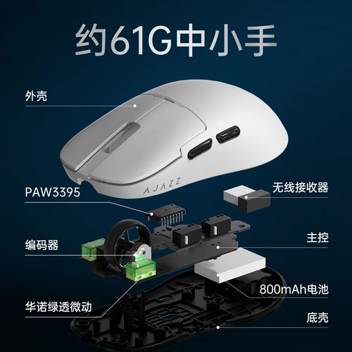 Imagen 2 del producto 2025 Ajazz Aj159 Series colección de ratones inalámbricos para deportes electrónicos juego esencial ratón periféricos de ordenador regalo de cumpleaños