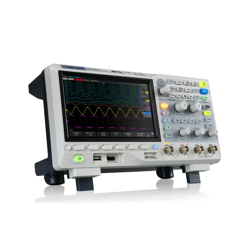 Siglent Super Fluorescence Oscilloscope SDS1104 // 1204X-E ثنائي/قناة رباعية عرض النطاق الترددي 200 متر