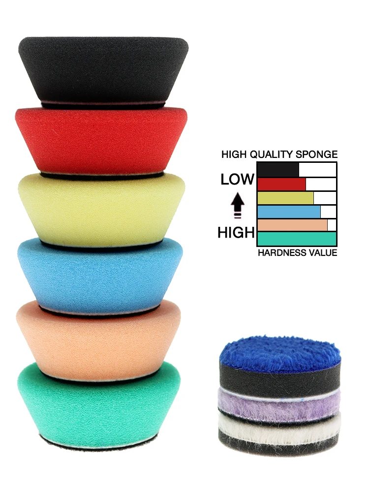 

2-дюймовая автомобильная губка для полировки и нанесения воска, отборная высококачественная губка, не повреждающая поверхность краски, легко воском.