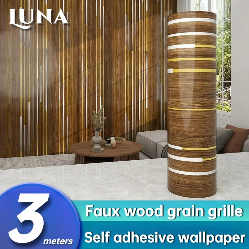 

Обои с решеткой из искусственного дерева, украшение для стен спальни, горячее тиснение, обои, контактная бумага, пенопластовая наклейка на стену