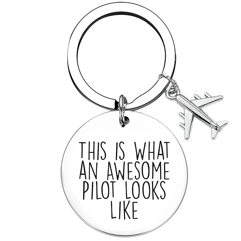 This Is What an Awesome Pilot Fly Safe Keychain Pendant Airplane Travel Gifts Key Chain